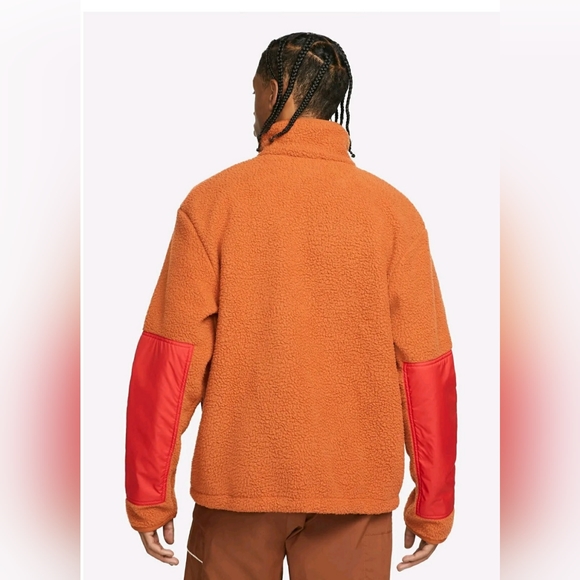 Nike Sportswear Sport Essentials Sherpa Fleece Mens Zip Jacket DD5021-246 $150 - Picture 6 of 8